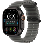 Часы Apple Watch Ultra 4, 49 мм, титан чёрного цвета, ремешок Ocean цвета «полупрозрачный чёрный» (2026)
