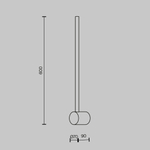 Настенный светильник (бра) Луч света / Light stick 3000К 7Вт, MOD237WL-L6BS3K. TM Maytoni