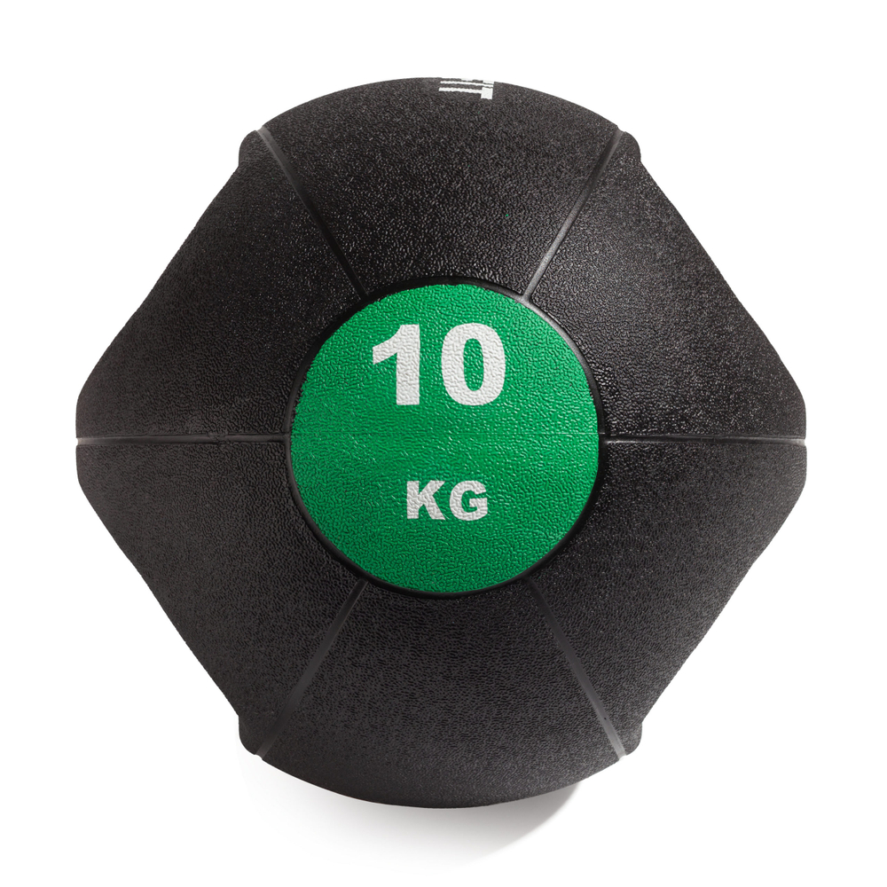 Медбол с хватом 10 кг VictoryFit VF-MBB100