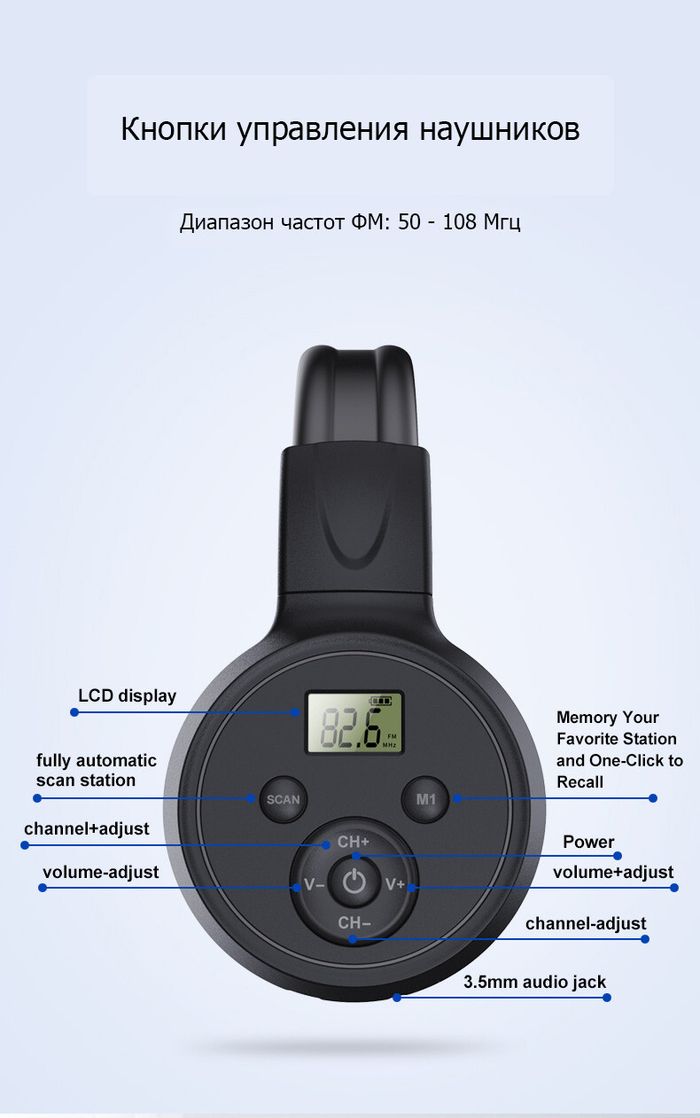 Беспроводные стерео наушники ERGO VJ90W