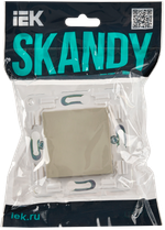 SKANDY Заглушка с суппортом SK-C01B бежевый IEK