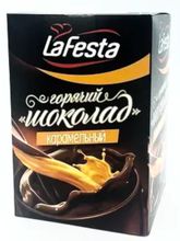 Горячий шоколад LaFesta Карамельный в пакетиках 10 шт x 4 уп