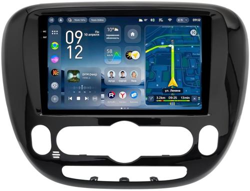 Магнитола для KIA Soul 2 2014-2019 (климат на штатном экране) - Teyes CC4-PRO монитор 9.5" 2K QLED на Android 13, Быстрейшая, Snapdragon 778G, ИИ, CarPlay, DSP, 4G SIM-слот