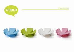 Ваза для фруктов flower, белая