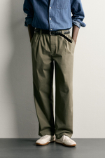 БРЮКИ RELAXED FIT СО СКЛАДКАМИ — ZARA · 1063/443