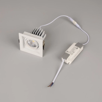Светильник MS-VORTEX-BUILT-S90x90-12W Day4000 (WH-WH, 20 deg, 230V) (Arlight, IP20 Металл, 5 лет)