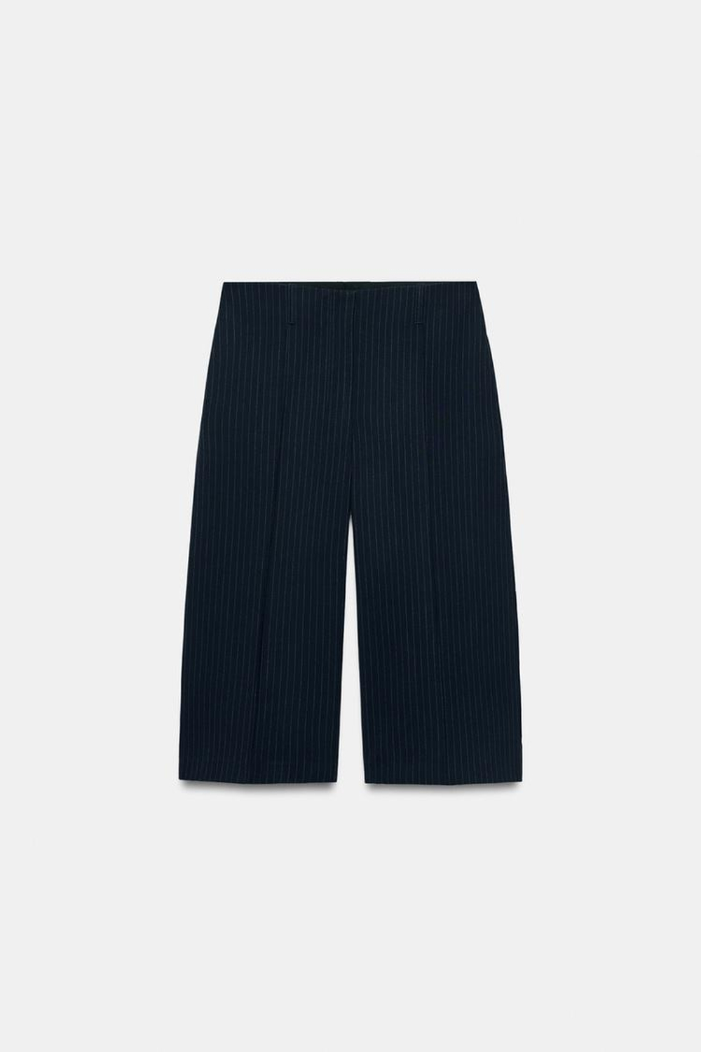 ZARA ПРЯМЫЕ ШОРТЫ С ЗАЩИПАМИ — ZW COLLECTION, ПОЛОСКИ