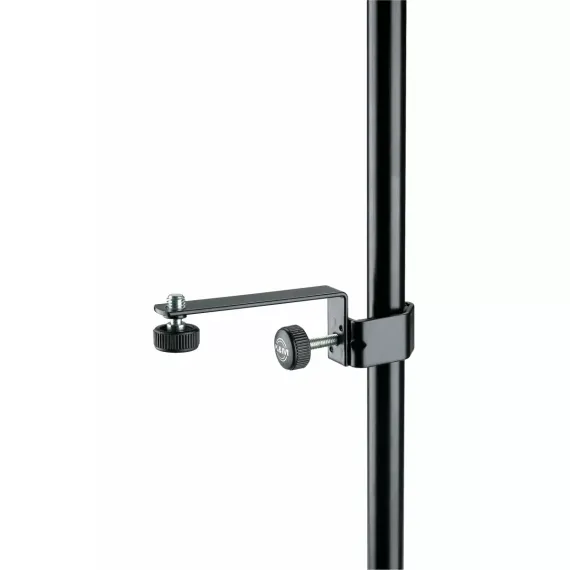 K&amp;M 23800-300-55 стальной держатель микрофона на микрофонную стойку, резьба 3/8, чёрный