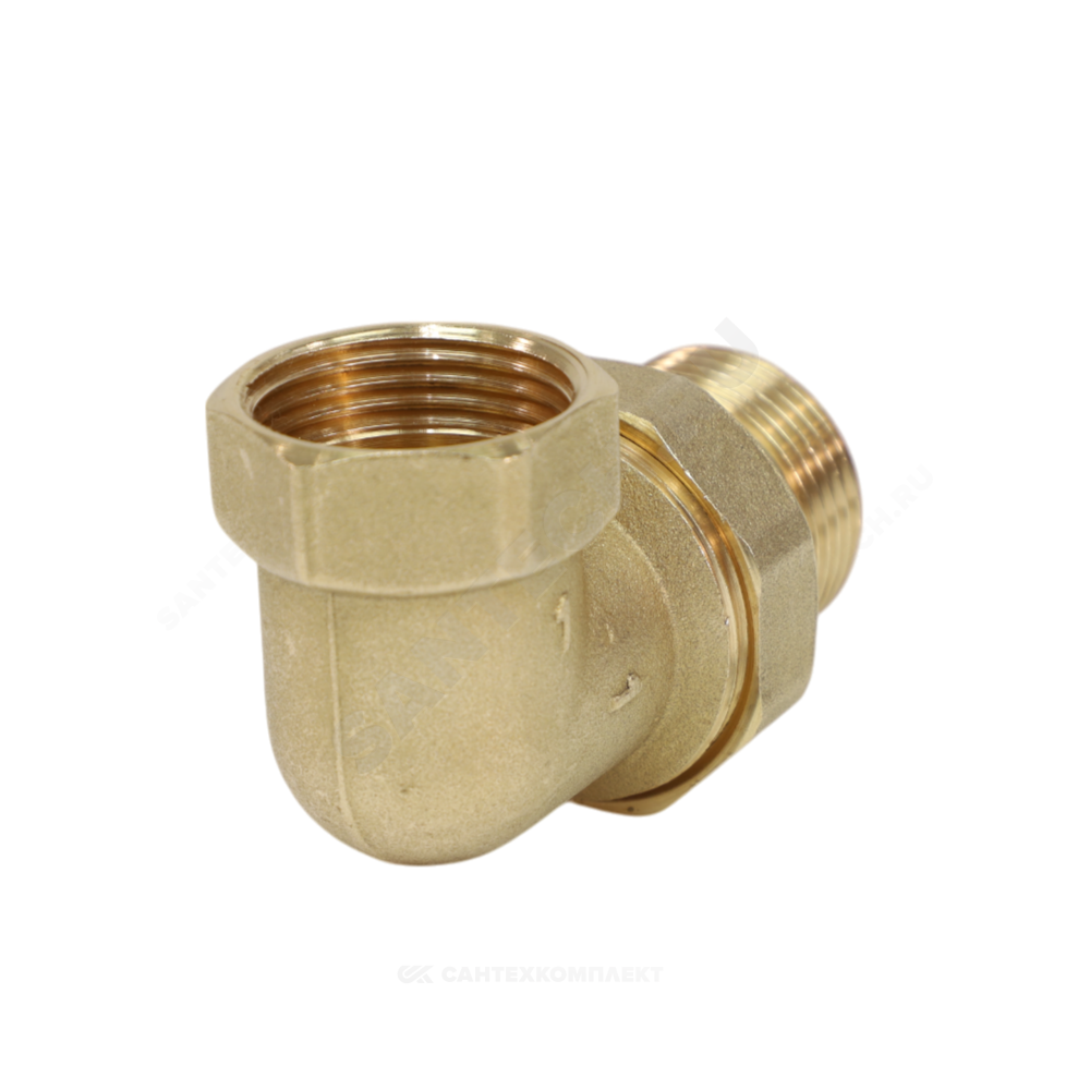 Соединитель латунь американка Ду 25 (1") угловой ВР/НР VALFEX VF.098.L.100