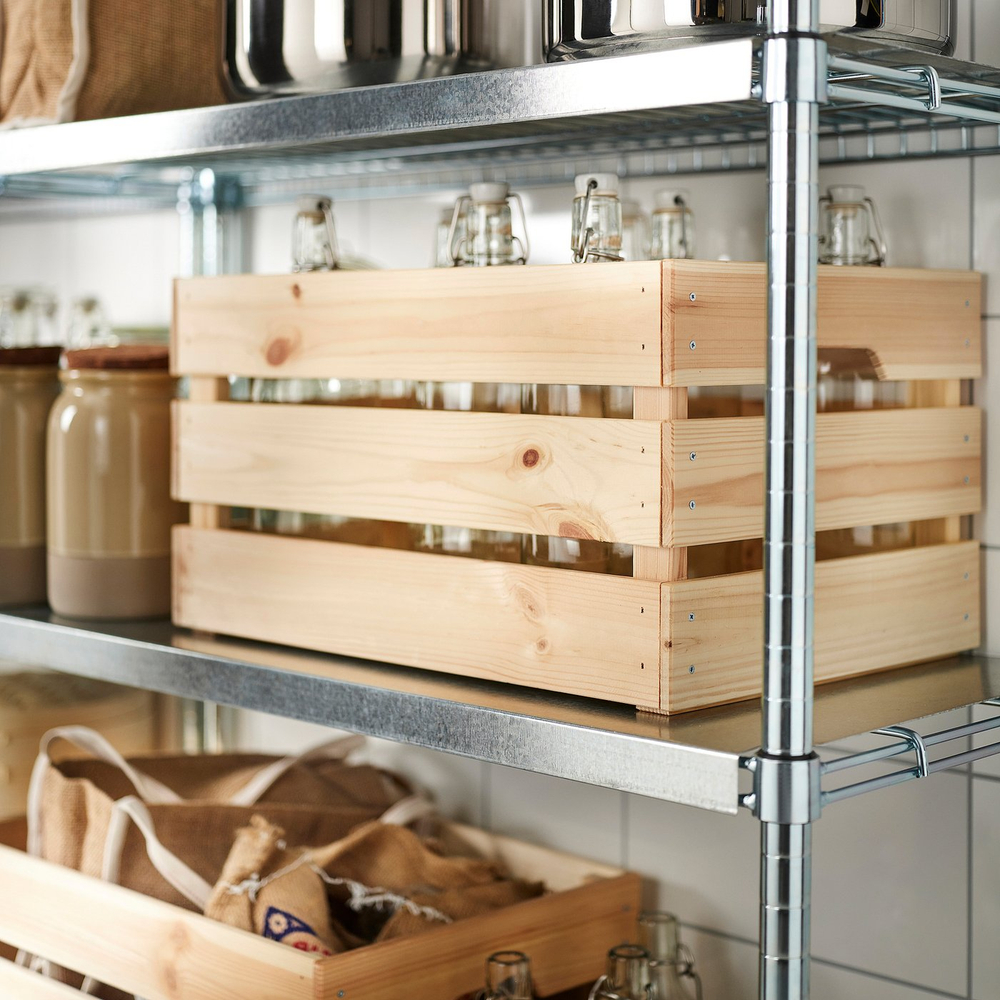 IKEA KNAGGLIG  (ИКЕА КНАГГЛИГ)  -  Ящик - сосна 46x31x25 см
