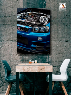 Картина "Ford Mustang", на стену для интерьера 50х70см 1шт.