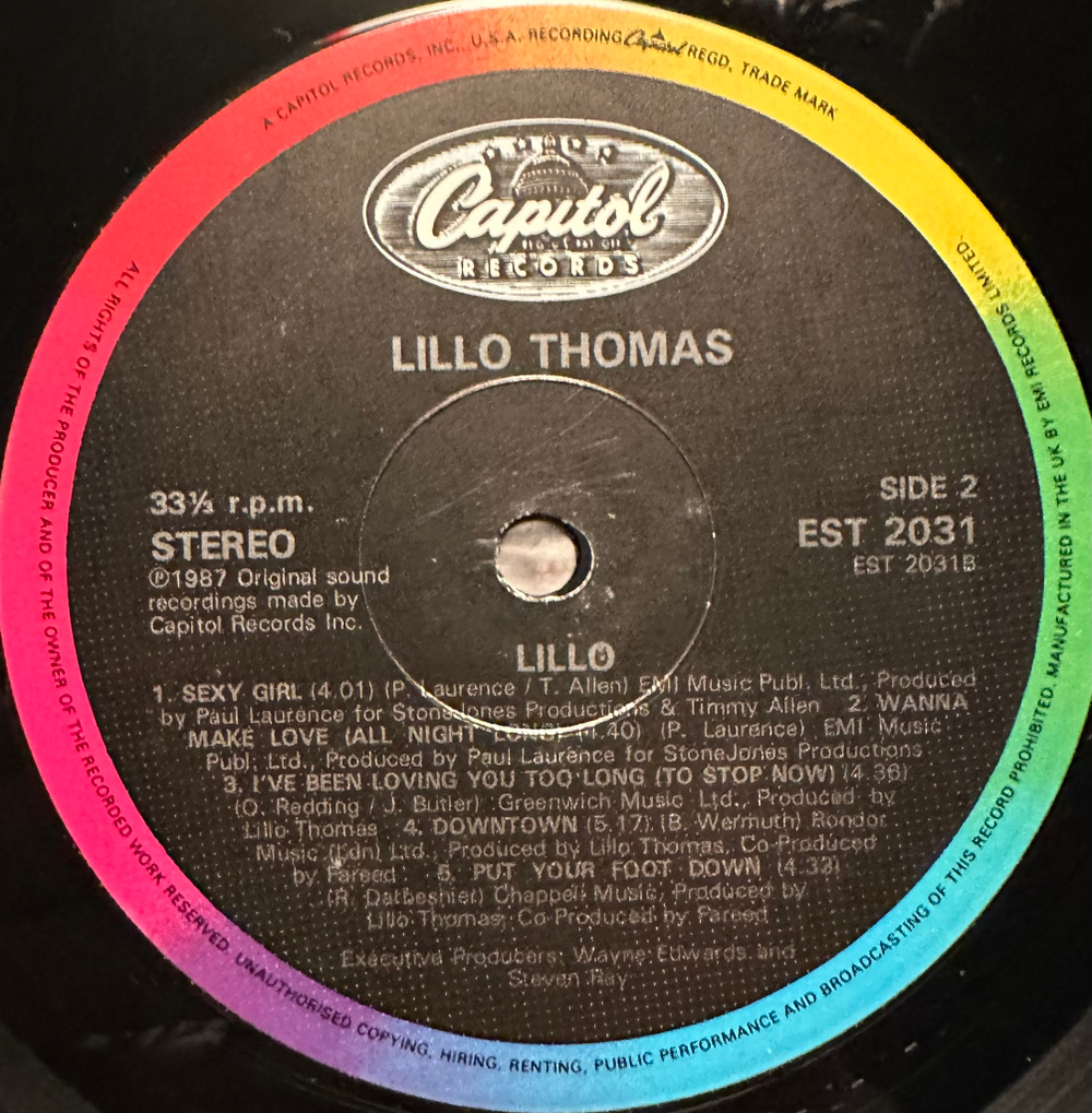 Lillo Thomas - Lillo (Англия 1987г.)