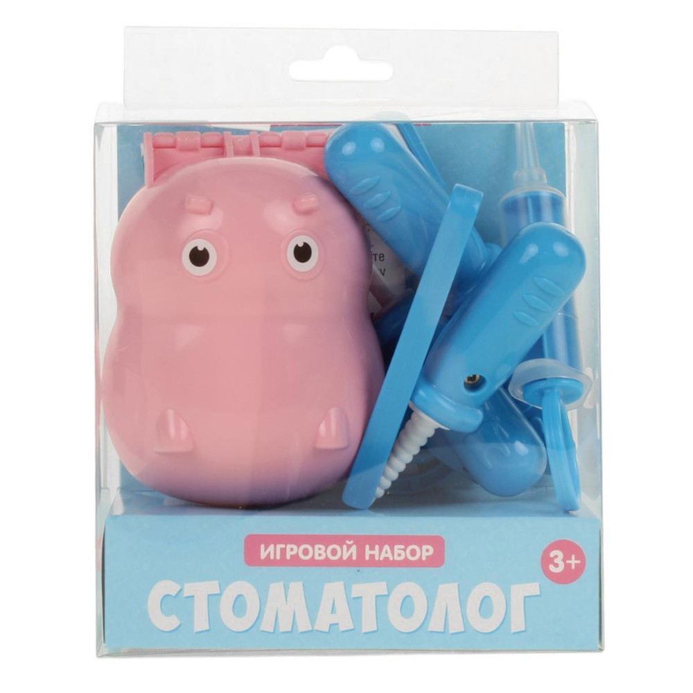 Игровой набор "Стоматолог Бегемотик" блистер (Лена)