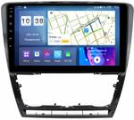 Магнитола для Skoda Octavia A5 2004-2013 (рамка черная глянцевая) - Parafar PF005BXHD на Android 13, CarPlay, 4G SIM-слот
