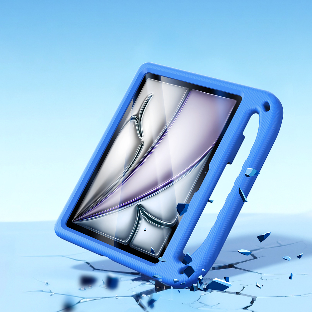 Детский чехол синего цвета на планшет iPad Air 11 (2024-) и Pro 11 (2024-), серия Puff Series Case от Dux Ducis