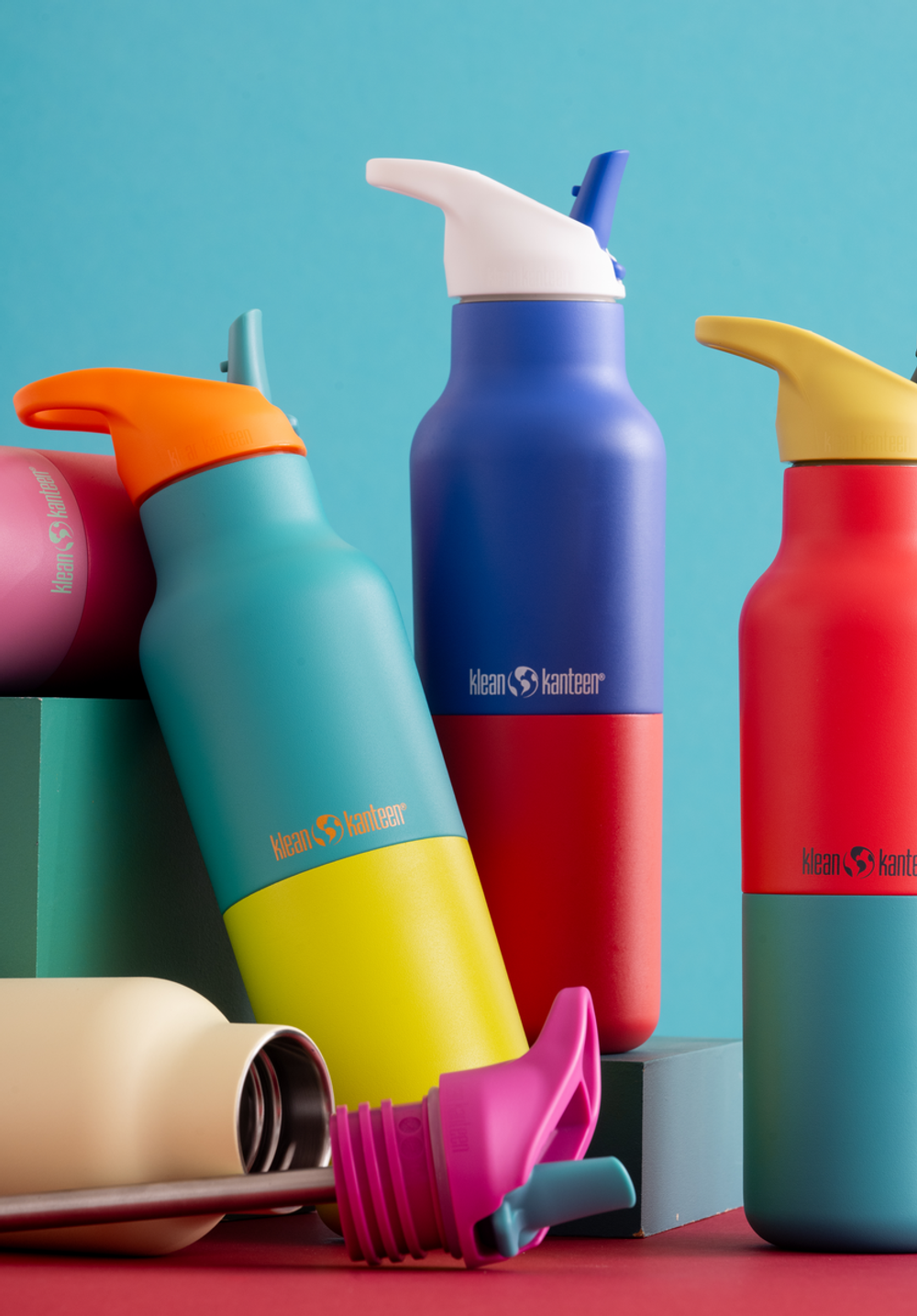 Термобутылка Klean Kanteen Rise Vac Classic Flip Sport 16oz (473 мл) Baltic Kaleidoscope