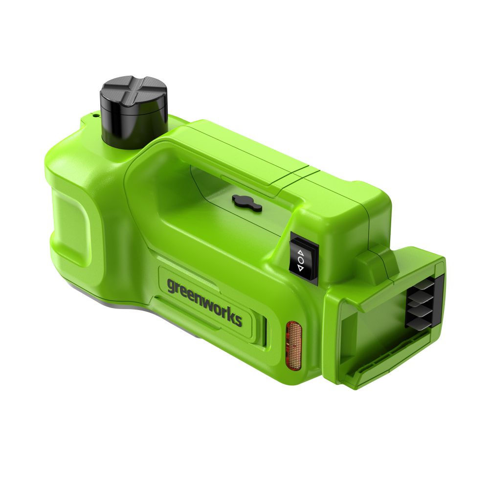 Домкрат автомобильный гидравлический аккумуляторный Greenworks Арт. 3401407UA, 24V, c АКБ 2Ач и ЗУ в сумке