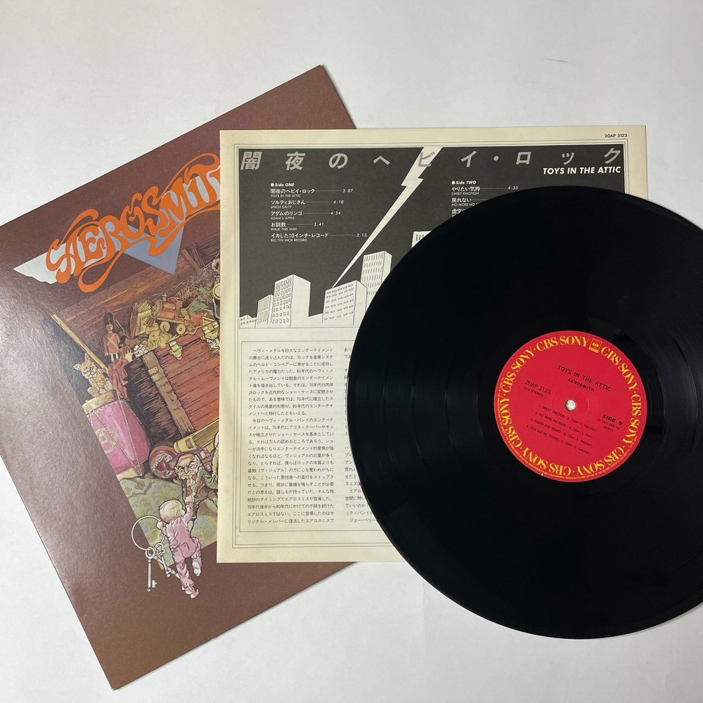 Винтажная виниловая пластинка LP Aerosmith Toys In The Attic (Japan 1985) (No Obi) Sweet Emotion