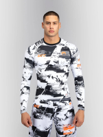 Рашгард Venum UFC Zenith Fight Week Black/White/Orange L/S