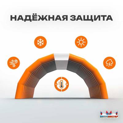 Пневмокаркасный ангар «Мастер» 5×4×2,9 м —  из ПВХ для ремонта и хранения техники
