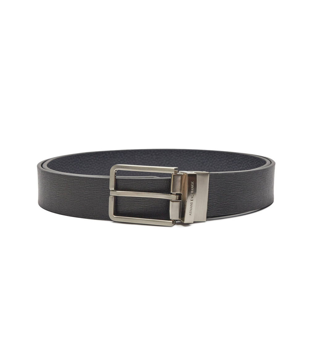 Кожаный двухсторонний ремень Armani Exchange - черный(XM000185 AF11958)