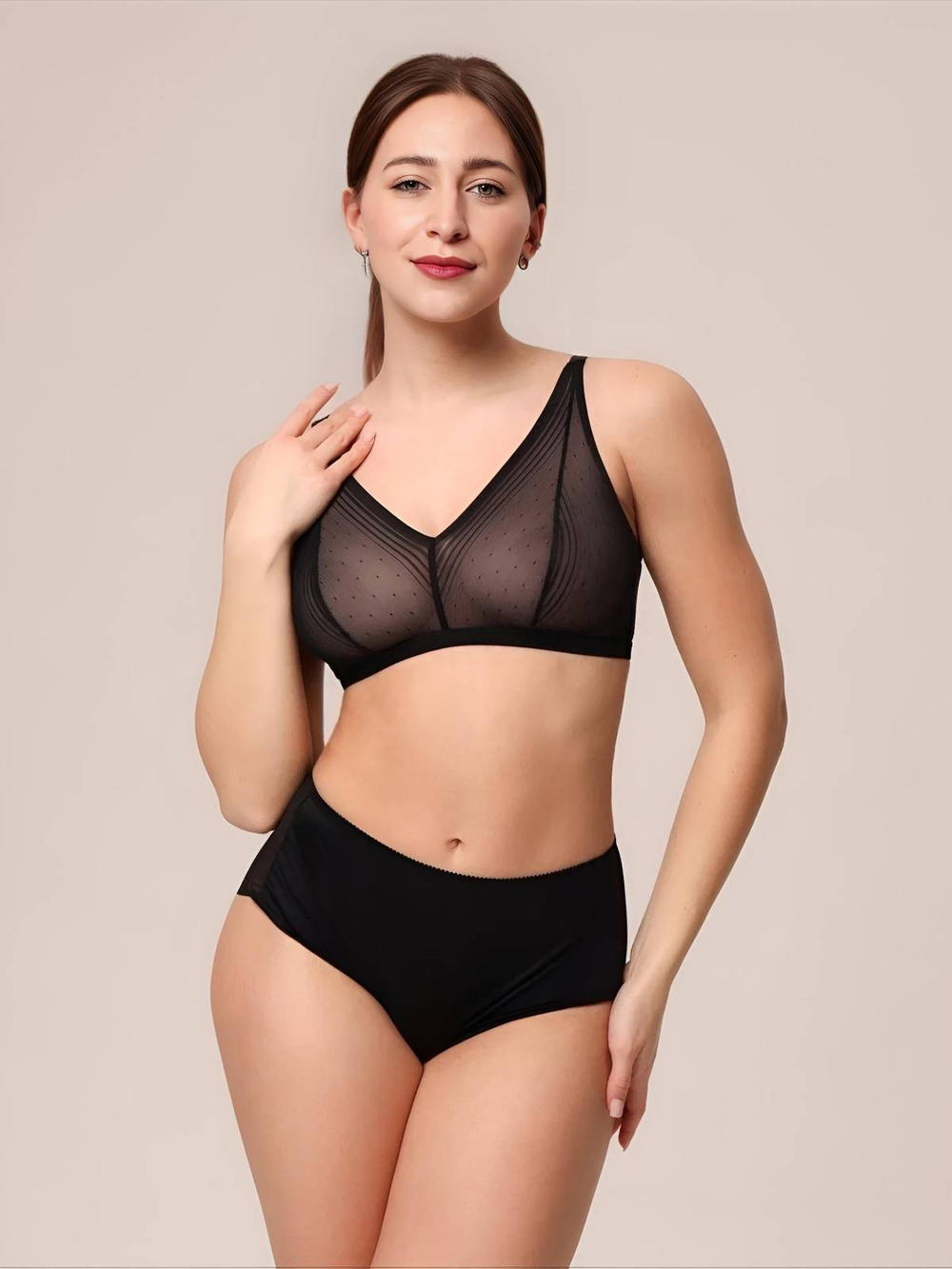 Трусы слипы с высокой линией талии ZE:BRA_774570