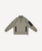 Свитшот на молнии 1/4 JOGEL Power Inside Half Zip Sweatshirt, черный/оливковый