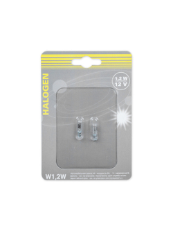 Лампа W1,2W 12v1,2w (W2x4,6d) блистер- 2шт. GANZ GIP06059