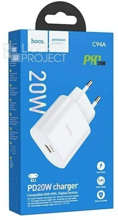 Зарядное устройство HOCO C94A PD20W Type-C White