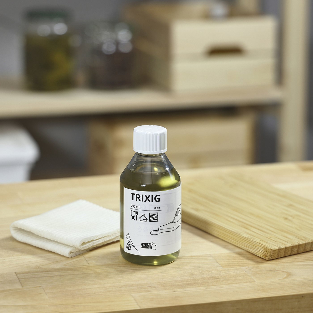 IKEA TRIXIG  (ИКЕА ТРИКСИГ)  -  Масло для дерева для внутренних работ 250 мл