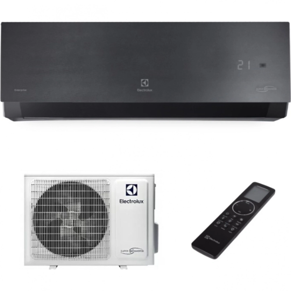 Сплит-система инверторного типа Electrolux Enterprise Super DC EACS/I-09HEN-BLACK/N8_24Y комплект