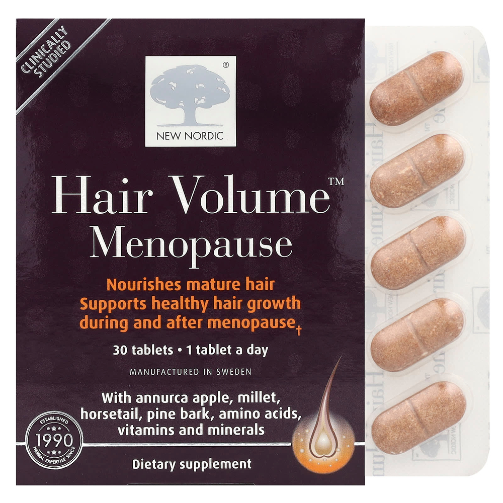 New Nordic, Hair Volume ™ Menopause, 30 таблеток