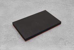 Микарта, плашка 130x80x10(+)мм, с оранжевым спейсером 1,5мм
