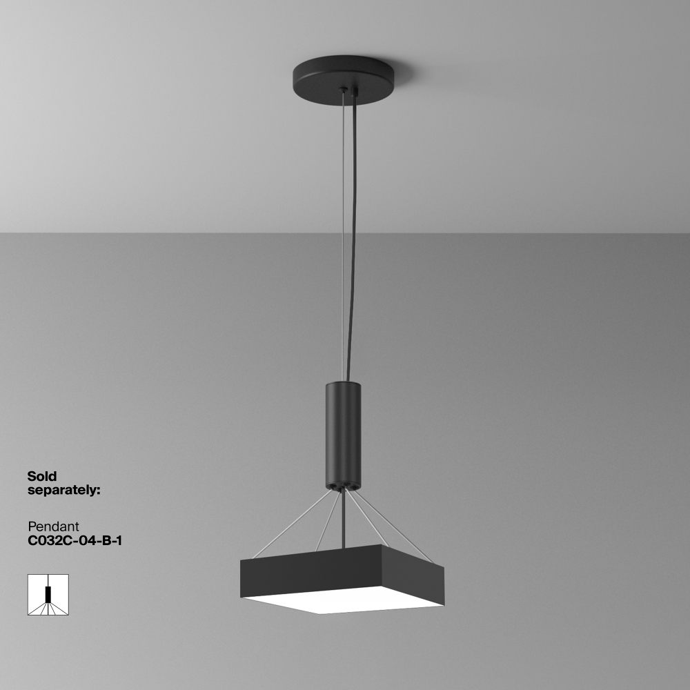 Потолочный светодиодный светильник Maytoni Zon C032CL-36W4K-SQ-B