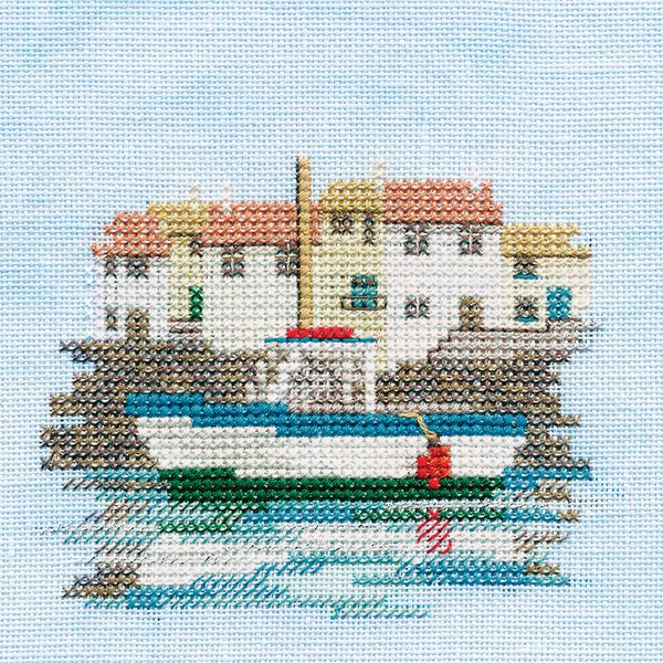 Набор для вышивания нитками Derwentwater Designs, Harbour, 9х8 см