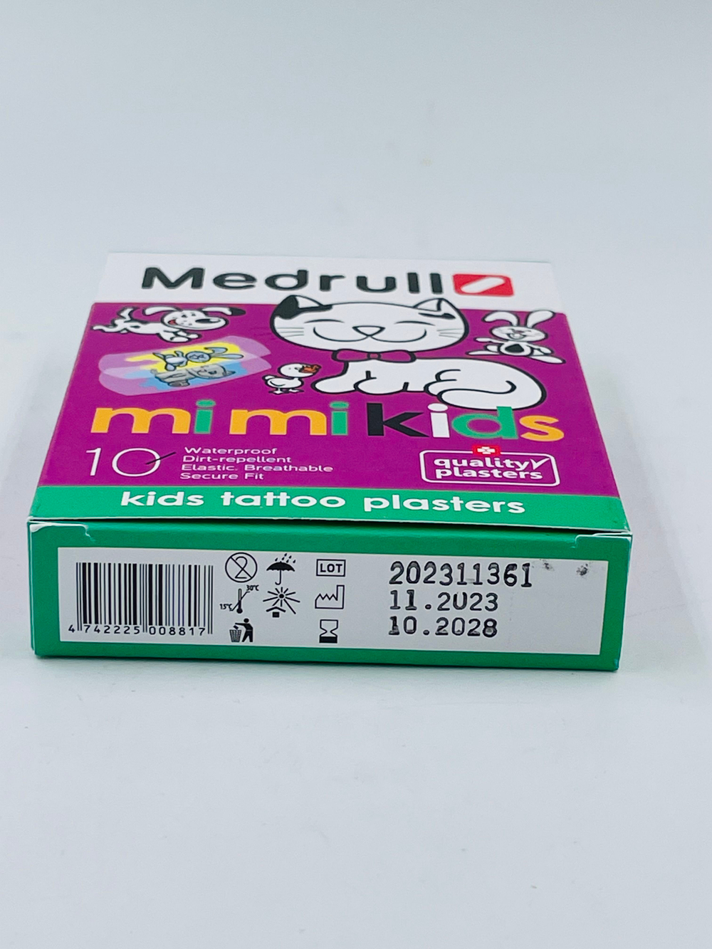 Детский лейкопластырь Medrull Mimi Kids TATY, водонепроницаемый, 25х57 мм , №10 (из Эстонии)