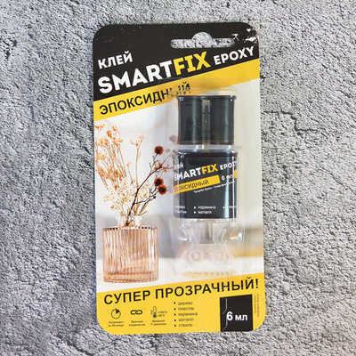 Клей эпоксидный двухкомпонентный 6мл SmartFix EPOXY, РОС ШК