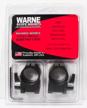 Крепления Warne TIKKA 1" QD Medium (1TLM)
