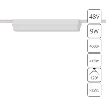 Магнитный трековый светильник 9W 4000K A6153PL-1WH белый Rapid Arte Lamp