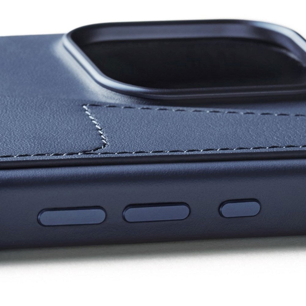 Чехол-кошелёк Mujjo Wallet Leather Case для iPhone 16 Pro Max Blue