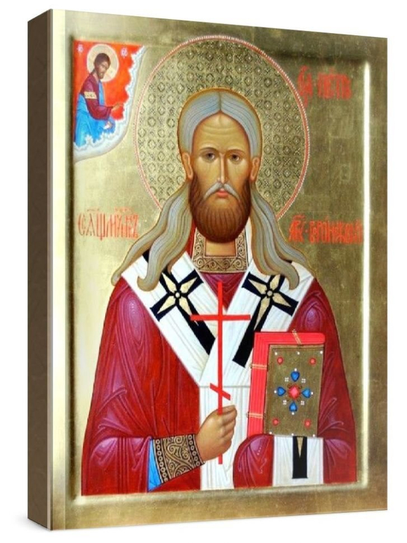Петр Воронежский (рукописная икона)