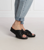 Шлепанцы кожаные vienna DKNY - черный(K1204649)