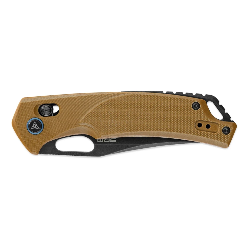 Нож складной SRM 9201-GW Retriever Blackwash (D2, Coyote G10)