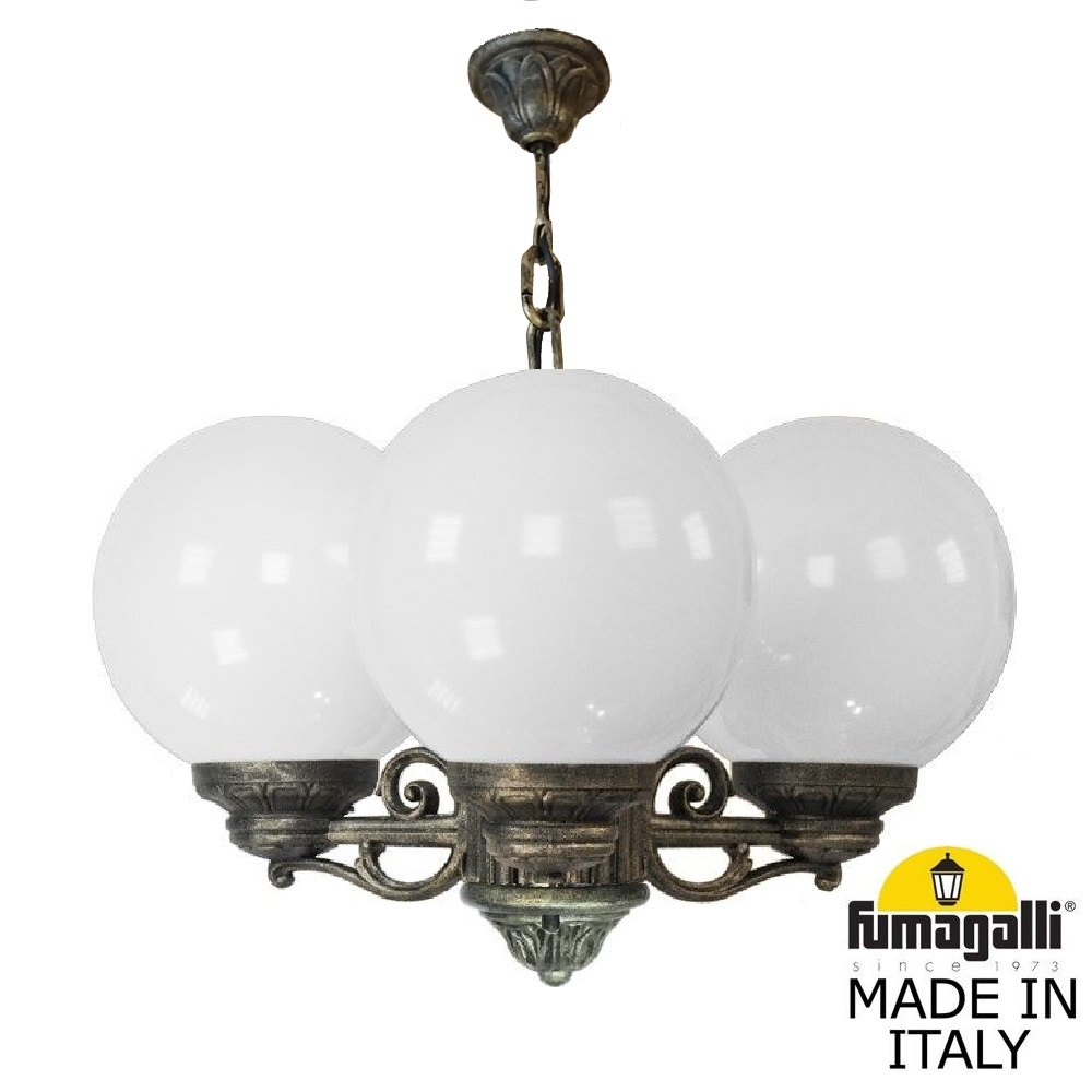 Уличный подвесной светильник Fumagalli GLOBE 250 G25.120.S30.BYF1R