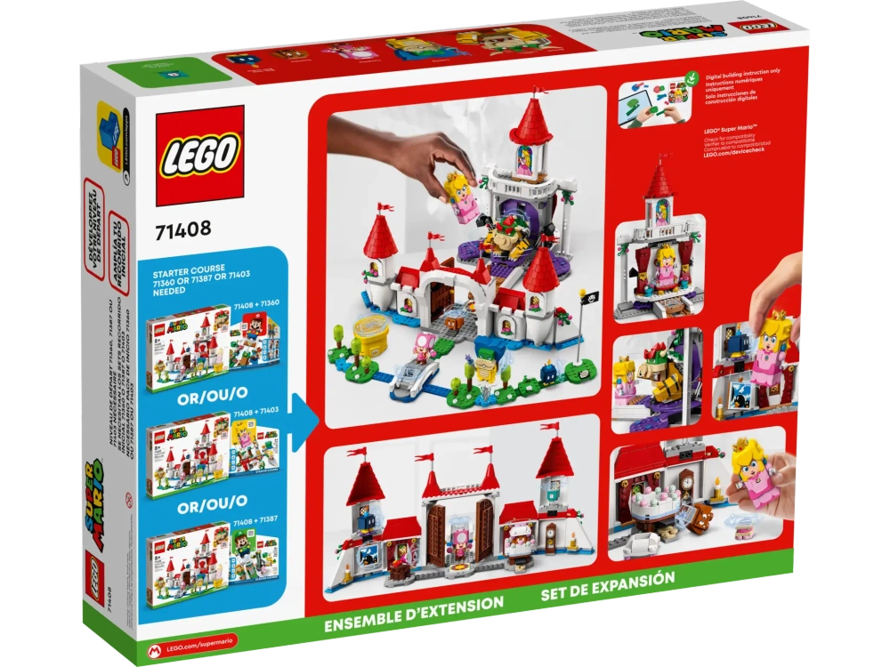 Конструктор LEGO Super Mario 71408 Доп. набор «Замок Пич»