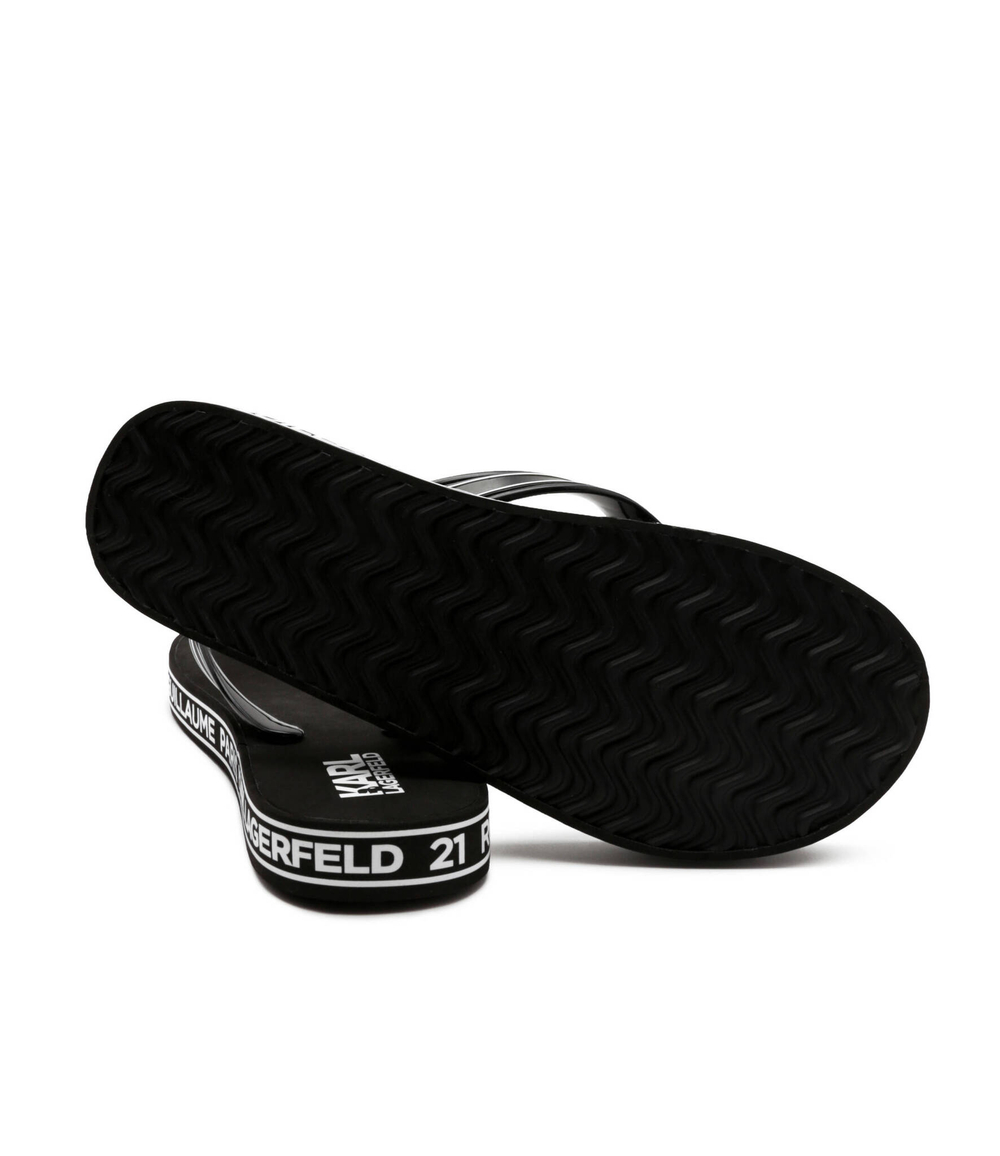 Вьетнамки KOSTA MNS Maison Border Thong Karl Lagerfeld - черный(KL71008S)