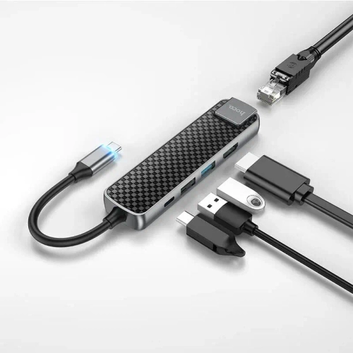 USB-C Hub для MacBook 5-в-1, Hoco HB23