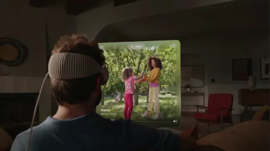 Очки виртуальной реальности Apple Vision Pro, 256 ГБ, серебристый/белый