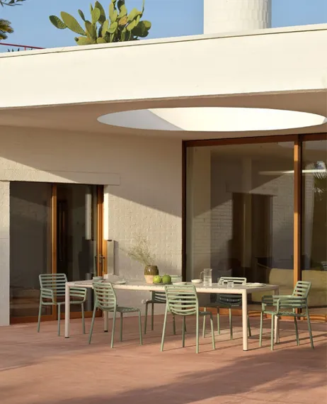 Стол раздвижной Tevere, 210-275х100 см, бежевый