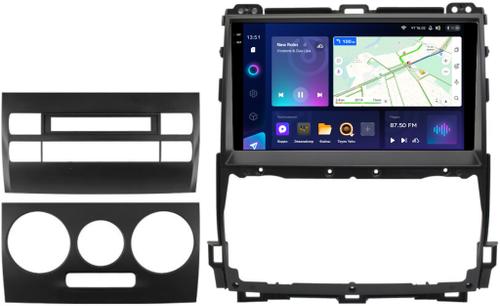 Магнитола для Toyota Land Cruiser Prado 120, Lexus GX470 (экран климата внизу, большая рамка) - Teyes CC3-2K QLed Android 10, Быстрая, SIM-слот, CarPlay